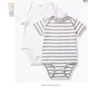 Marky G Apparel Baby Rib Bodysuit Short Sleeve 2 Pack 24 Months 100% cotton